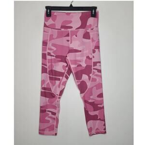 Zyia Active pink camo print capri leggings - 4
